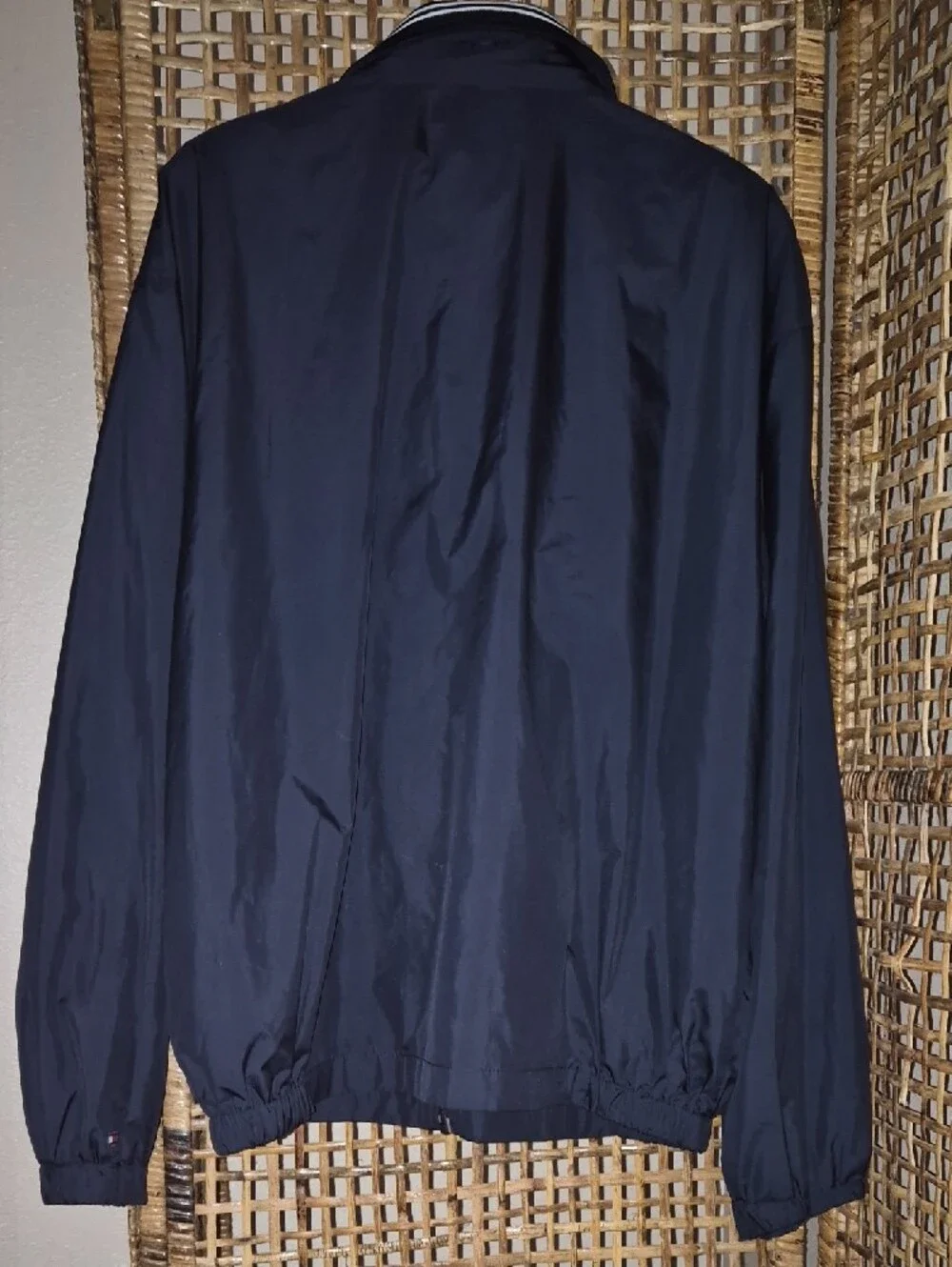 Tommy Hilfiger Navy Blue Zip-Up Windbreaker